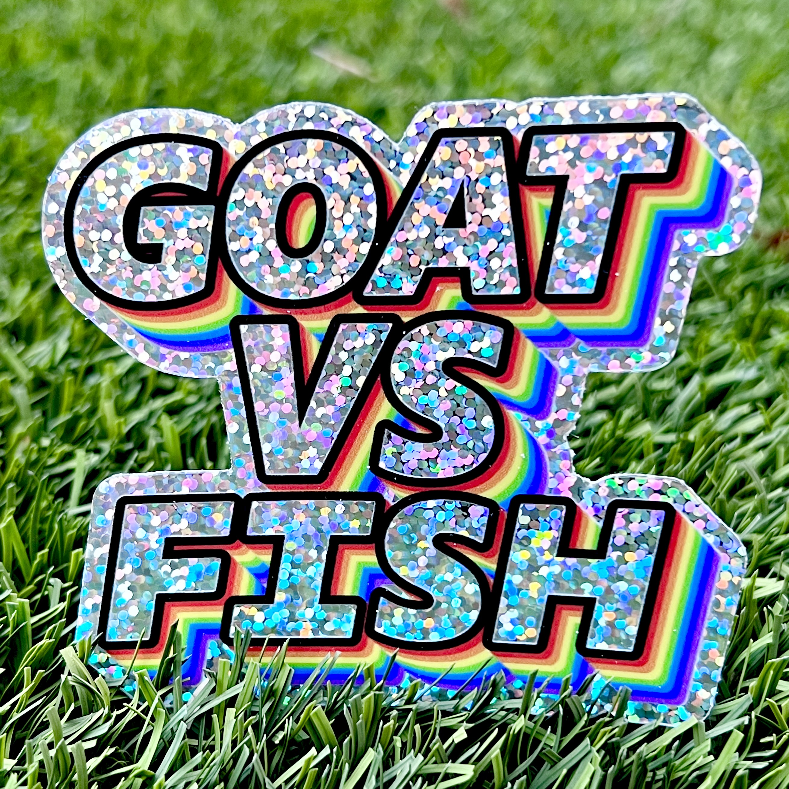 Sparkle GoatVsFish Decal
